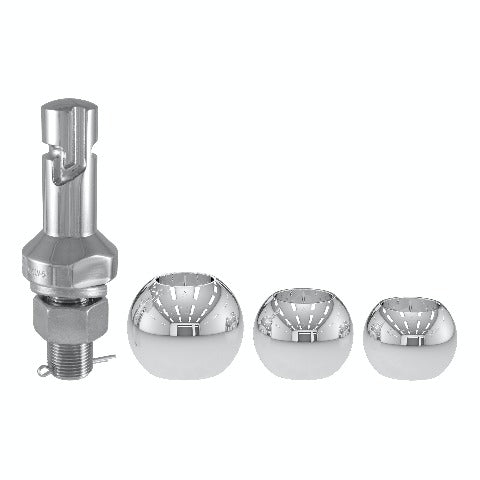 CURT 42225 Switch Ball Trailer Ball Set (1-7/8, 2 and 2-5/16 Balls, 1 x 2-1/4 Shank)