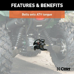 CURT 45029 ATV Towing Starter Kit with 2 Shank and 1-7/8 Trailer Ball