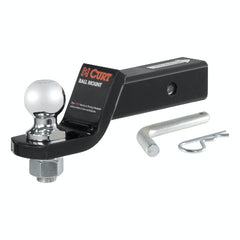CURT 45036 Loaded Ball Mount with 2 Ball (2 Shank, 7,500 lbs., 2 Drop)