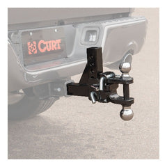 CURT 45049 Adjustable Multipurpose Ball Mount (2 Shank, 2 and 2-5/16 Balls)
