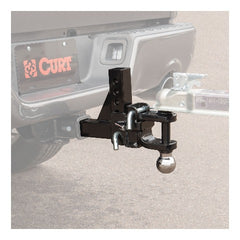 CURT 45049 Adjustable Multipurpose Ball Mount (2 Shank, 2 and 2-5/16 Balls)