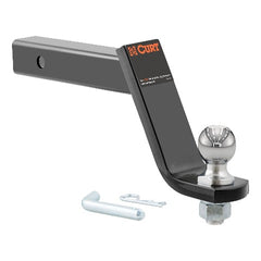 CURT 45064 Loaded Ball Mount with 2 Ball (2 Shank, 7,500 lbs., 6 Drop)
