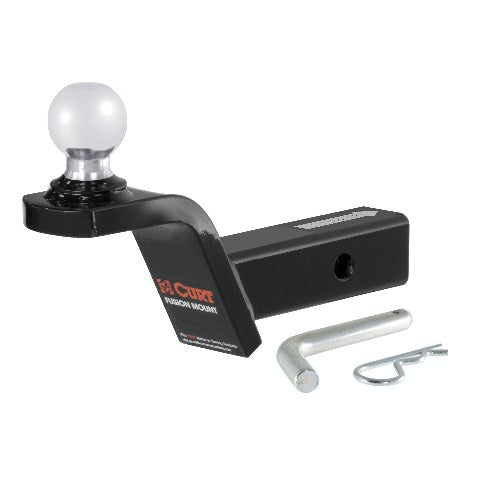 CURT 45155 Fusion Ball Mount with 2 Ball (2 Shank, 7,500 lbs., 2 Rise)