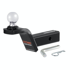CURT 45155 Fusion Ball Mount with 2 Ball (2 Shank, 7,500 lbs., 2 Rise)