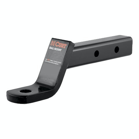 CURT 45230 Dual-Length Ball Mount (2 Shank, 7,500 lbs., 4 Drop, 8-1/8 or 11-1/8 Long)