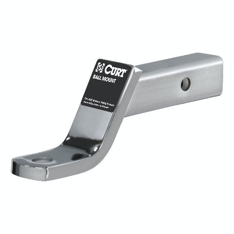 CURT 45296 Class 3 Ball Mount (2 Shank, 7,500 lbs., 4 Drop, 8-1/4 Long, Chrome)