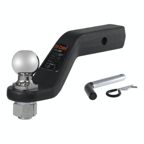 CURT 45332 Loaded Forged Ball Mount with 2-5/16 Ball (2 Shank, 15,000 lbs., 4 Drop)