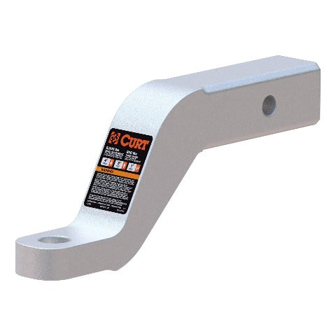 CURT 45361 Aluminum Ball Mount (2 Shank, 8,000 lbs, 4 Drop, 8-1/2 Long)