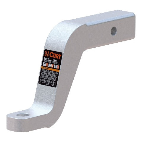CURT 45362 Aluminum Ball Mount (2 Shank, 8,000 lbs, 6 Drop, 8-1/2 Long)