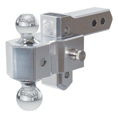 CURT 45364 AlumaLite Adjustable Aluminum Hitch with Dual Ball, 3-1/2" Drop