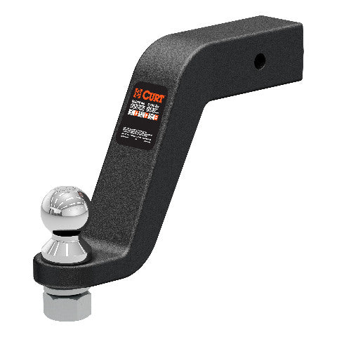 CURT 45374 Forged Trailer Hitch Mount with 2-5/16-Inch Ball, Fits 2-1/2-Inch Receiver, 20,000 lbs, 8-In Drop