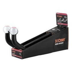 DISCONTINUED - CURT 45592 Euro Mount (2 Ball, 1-1/4 Shank, 3,500 lbs., 5-1/8 High, 11-1/4 Long)