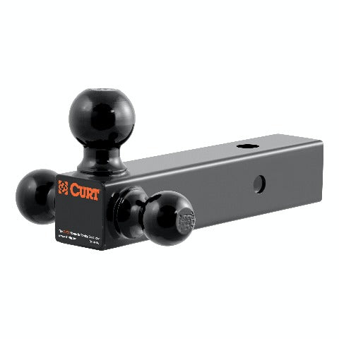 CURT 45651 Multi-Ball Mount (2-1/2 Hollow Shank, 1-7/8, 2 and 2-5/16 Black Balls)