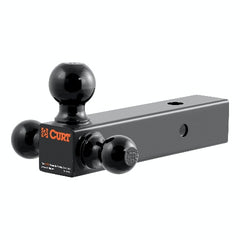 CURT 45651 Multi-Ball Mount (2-1/2 Hollow Shank, 1-7/8, 2 and 2-5/16 Black Balls)