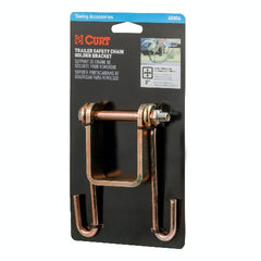 CURT 45806 Trailer Safety Chain Holder Bracket (2 Shank)