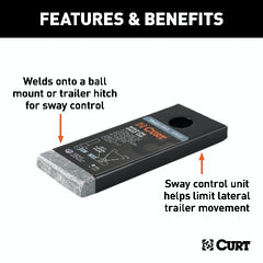 CURT 45822 Weld-On Sway Tab