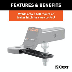 CURT 45822 Weld-On Sway Tab