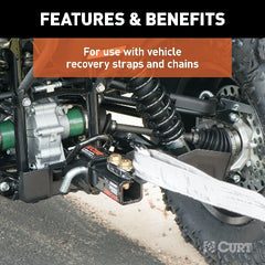 CURT 45825 Tow Hook Mount (2 Shank)