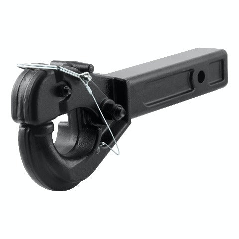 CURT 48004 Receiver-Mount Pintle Hook (2 Shank, 20,000 lbs., 2-1/2 Lunette Rings)