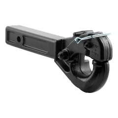 CURT 48005 Receiver-Mount Pintle Hook (2 Shank, 10,000 lbs., 2-1/2 Lunette Rings)