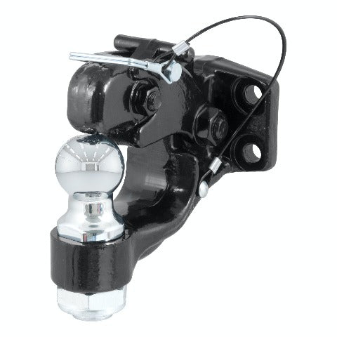 CURT 48180 Ball and Pintle Hitch (1-7/8 Ball, 6,000 lbs. Ball Capacity)