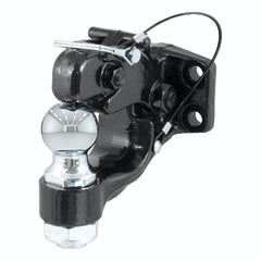 CURT 48190 Ball and Pintle Hitch (2 Ball, 10,000 lbs. Ball Capacity)