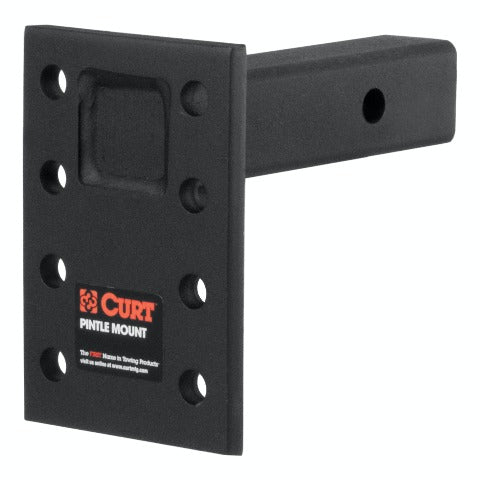 CURT 48323 Adjustable Pintle Mount (2 Shank, 10,000 lbs., 7 High, 6 Long)