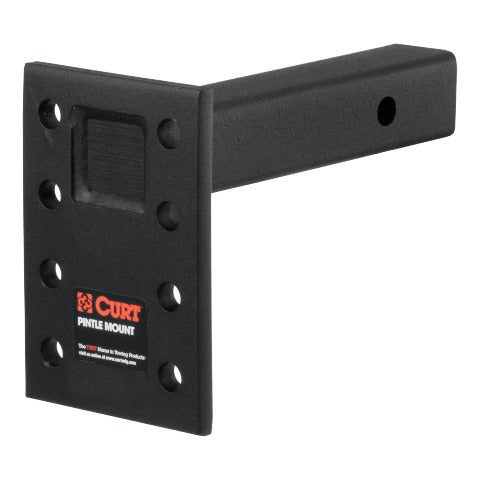 CURT 48324 Adjustable Pintle Mount (2 Shank, 10,000 lbs., 7 High, 8 Long)