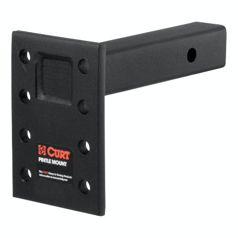 CURT 48325 Adjustable Pintle Mount (2 Shank, 15,000 lbs., 7 High, 8 Long)