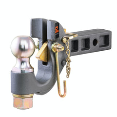 CURT 48406 SecureLatch Receiver-Mount Ball and Pintle Hitch (2 Shank, 2-5/16 Ball, 14K)