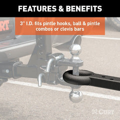 CURT 48510 Lunette Ring Drawbar (22,000 lbs., 3 I.D.)