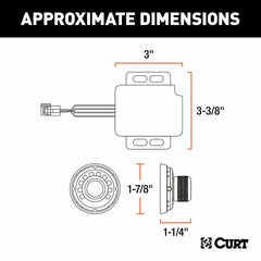 CURT SPECTRUM INTEGRATED PROPORTIONAL TRAILER BRAKE CONTROLLER 51170
