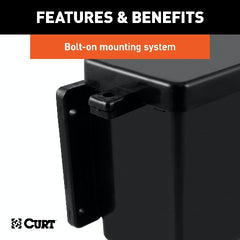 CURT 52022 6 x 5-1/2 x 3-1/4 Breakaway Battery Case with Lockable Tab