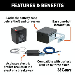 CURT 52026 Soft-Trac 2 Breakaway Kit