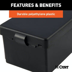 CURT 52030 5 x 3-1/4 x 3-7/8 Lockable Breakaway Battery Case