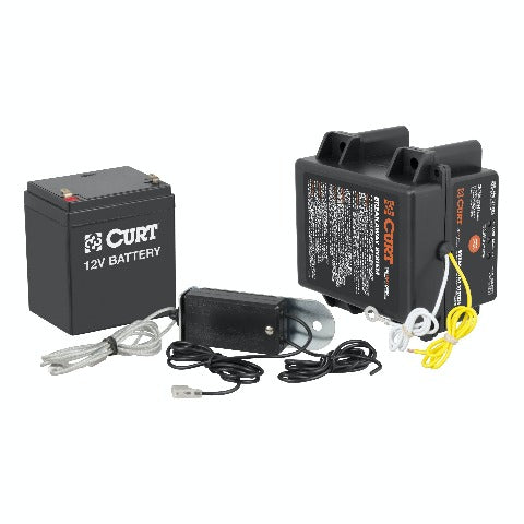 CURT 52042 Push-to-Test Breakaway Kit with Side-Load Battery