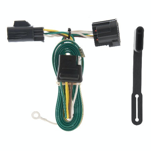 CURT 55124 Custom Wiring Harness, 4-Way Flat Output, Select Jeep Wrangler JK
