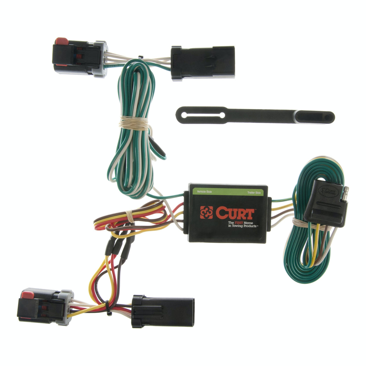 CURT 55334 Custom Wiring, 4-Way Flat, Select Caravan, Durango, Town and Country, Voyager