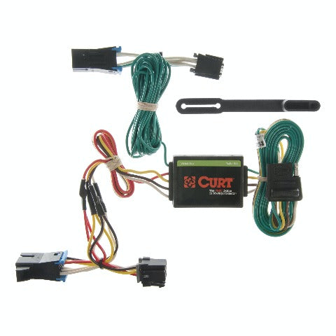 CURT 55335 Custom Wiring, 4-Way Flat, Select Chevrolet Express, GMC Savana 1500, 2500, 3500