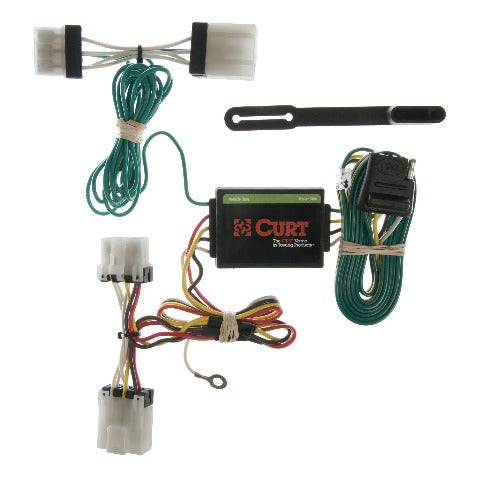CURT 55353 Custom Wiring Harness, 4-Way Flat Output, Select Nissan Pathfinder, Pickup
