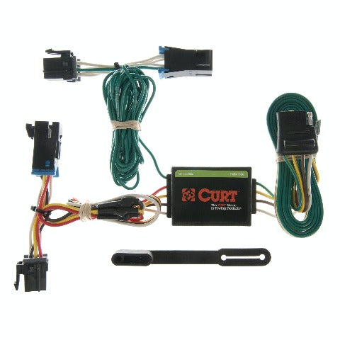 CURT 55377 Custom Wiring, 4-Way Flat, Select Chevrolet Express, GMC Savana 1500, 2500, 3500