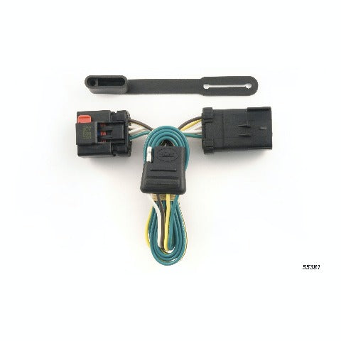 CURT 55381 Custom Wiring, 4-Flat, Select Chrysler, Dodge, Jeep, Mitsubishi with Tow Package