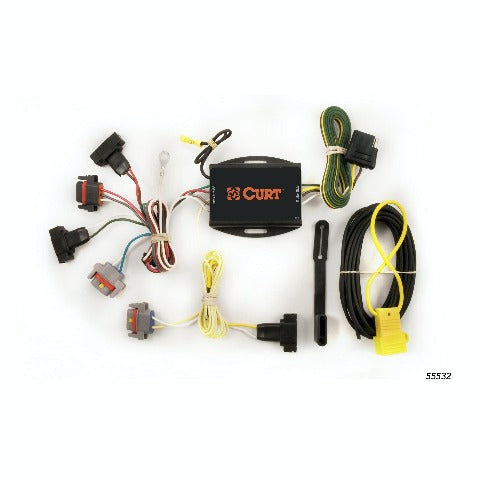 CURT 55532 Custom Wiring Harness, 4-Way Flat Output, Select Chrysler PT Cruiser