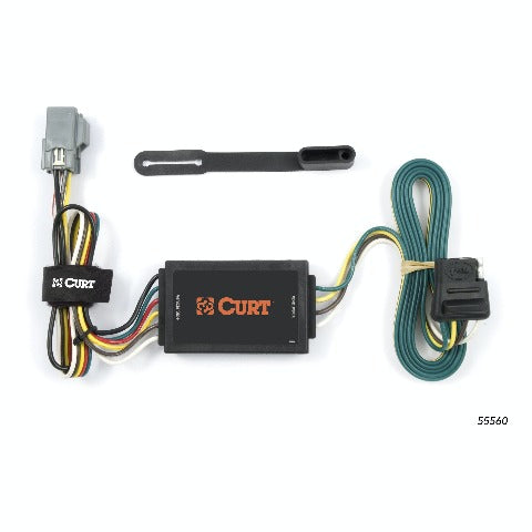 CURT 55560 Custom 4-Flat, Select Chevy Equinox, Pontiac Torrent, OEM Tow Package Required