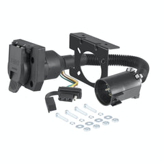 CURT 55774 Dual-Output 7 and 4-Way Connector (Plugs into USCAR)