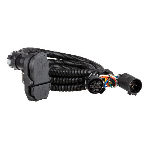 CURT 56003 7' Custom Wiring Extension Harness (Adds 4-Way, 7-Way RV Blade to Truck Bed)