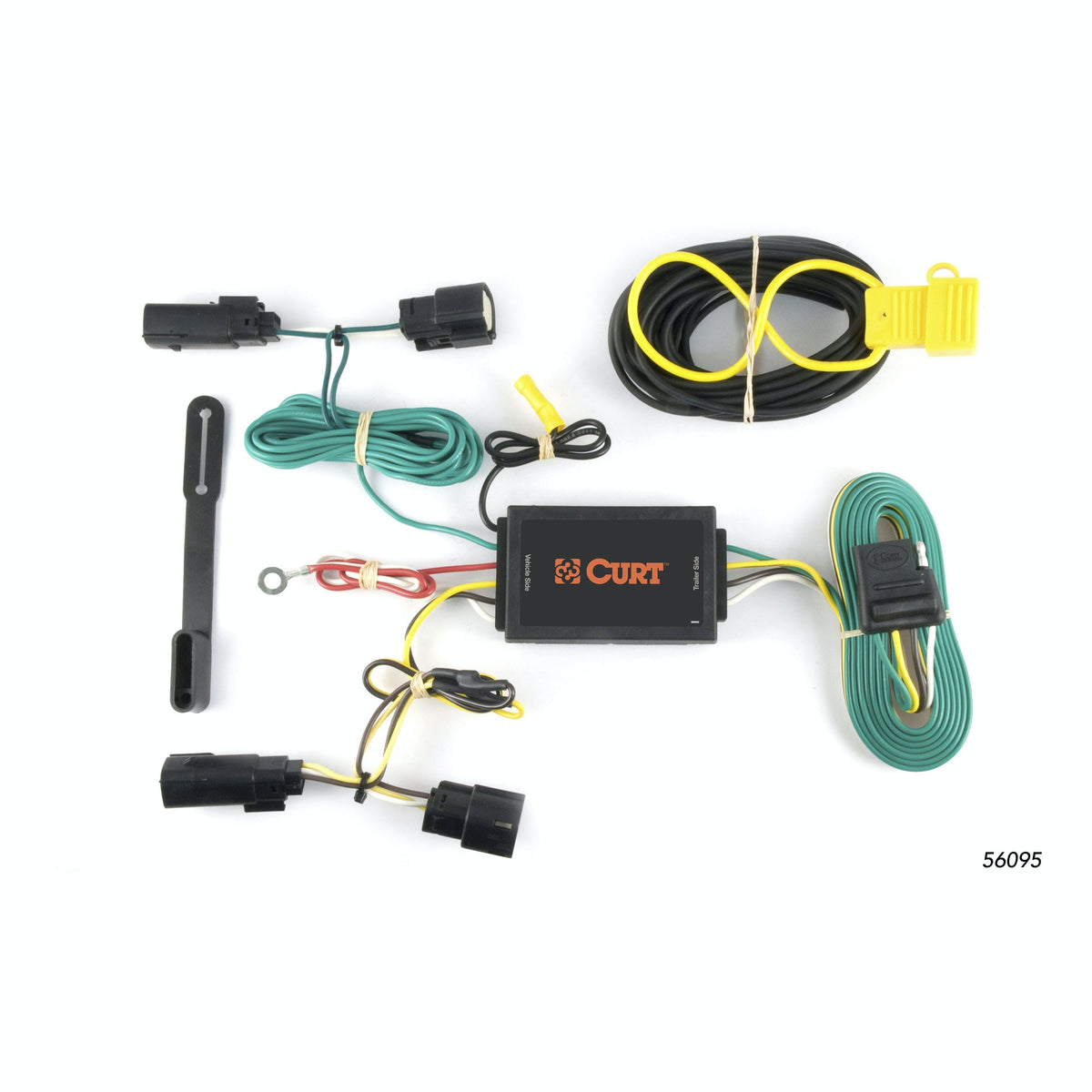 CURT 56095 Custom Wiring Harness, 4-Way Flat Output, Select Lincoln MKT