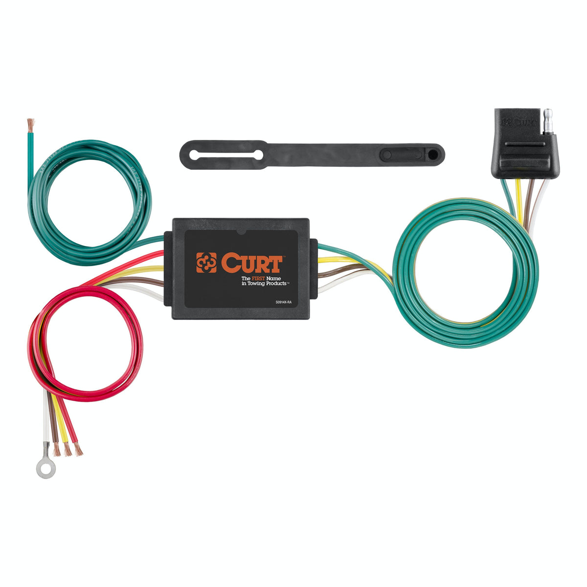 CURT 56133 Custom Wiring Harness, 4-Way Flat Output, Select Dodge Durango