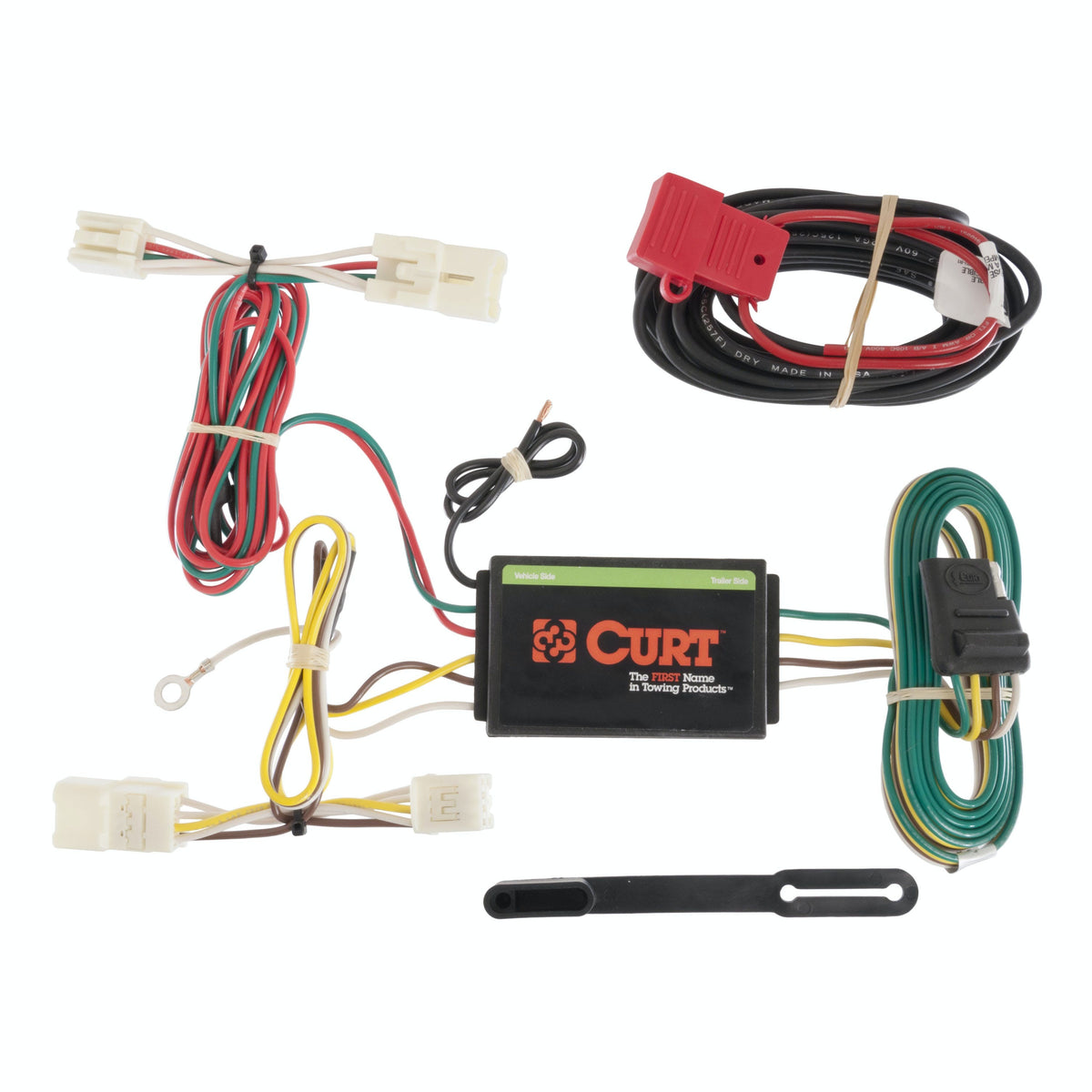 CURT 56165 Custom Wiring Harness, 4-Way Flat Output, Select Toyota RAV4