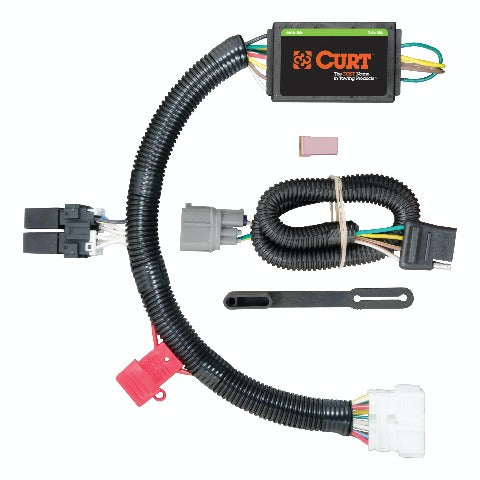 CURT 56170 Custom 4-Flat, Select Honda Pilot, OEM Tow Package Required